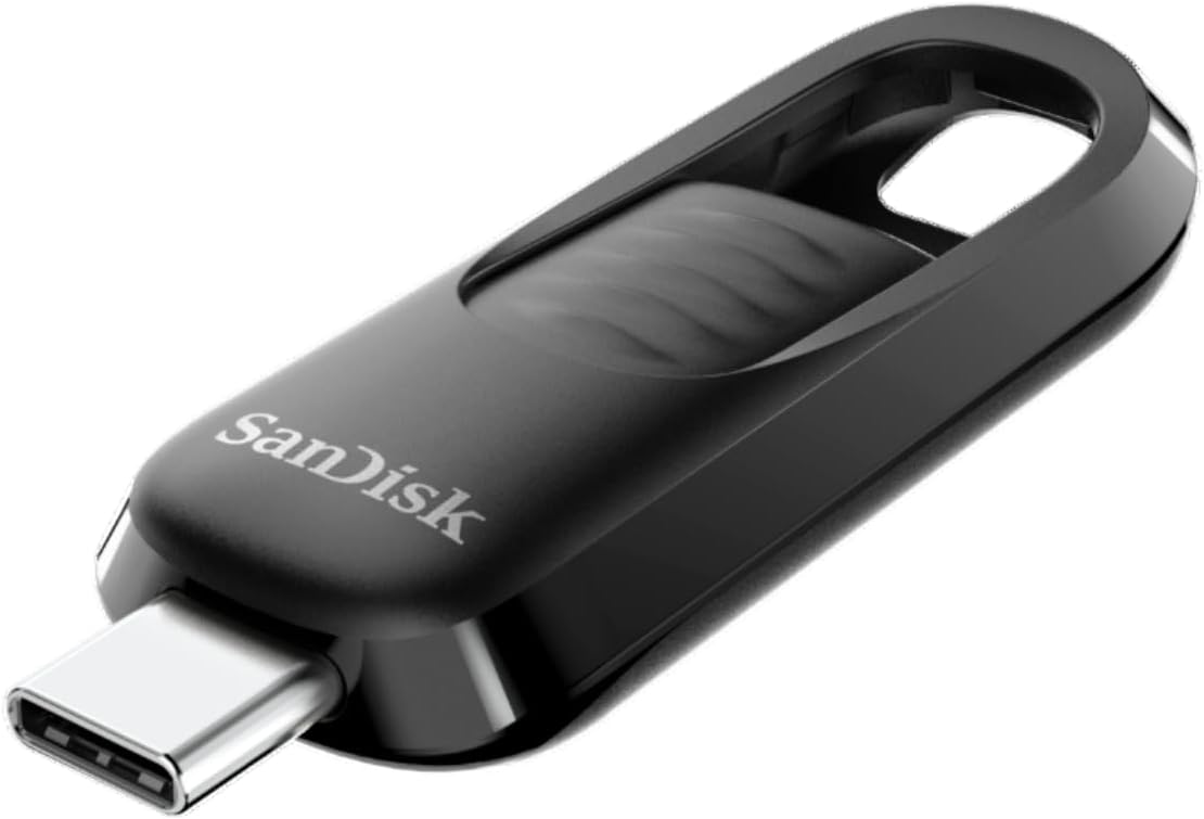 SanDisk 256GB Ultra Slider USB Type-C Flash Drive – Up to 400MB/s, USB 3.2 Gen 1, Retractable Connector – SDCZ480-256G-G46​