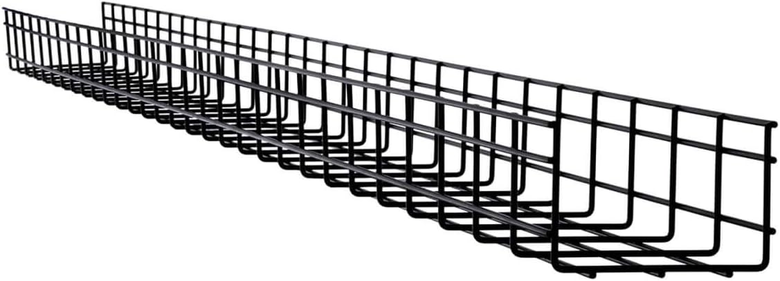 Tripp Lite Wire Mesh Cable Tray Management Organization, Ideal for Industrial & Data Centers, 10 Pack, 6 inches x 4 inches x 10 Feet / 150 x 100 x 3000 millimeters, 5-Year Warranty (SRWB6410STR10)