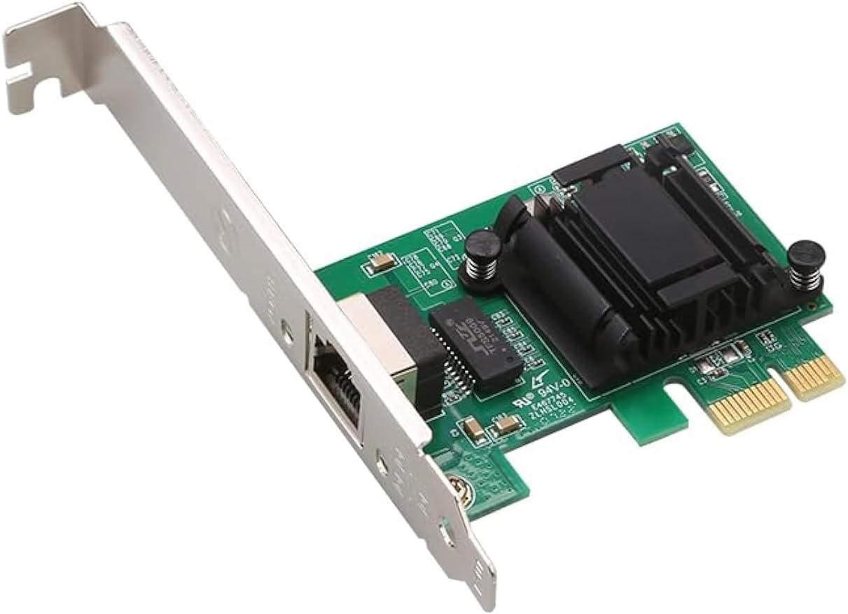 10Gtek 1G Gigabit Desktop PCI-e Network Adapter (NIC) with Intel 82574L Chip, 10/100/1000Mbps Ethernet Network Card, Single Copper RJ45 Port, PCI-e X1, Compare to Intel EXPI9301CT/EXPI9301CTBLK