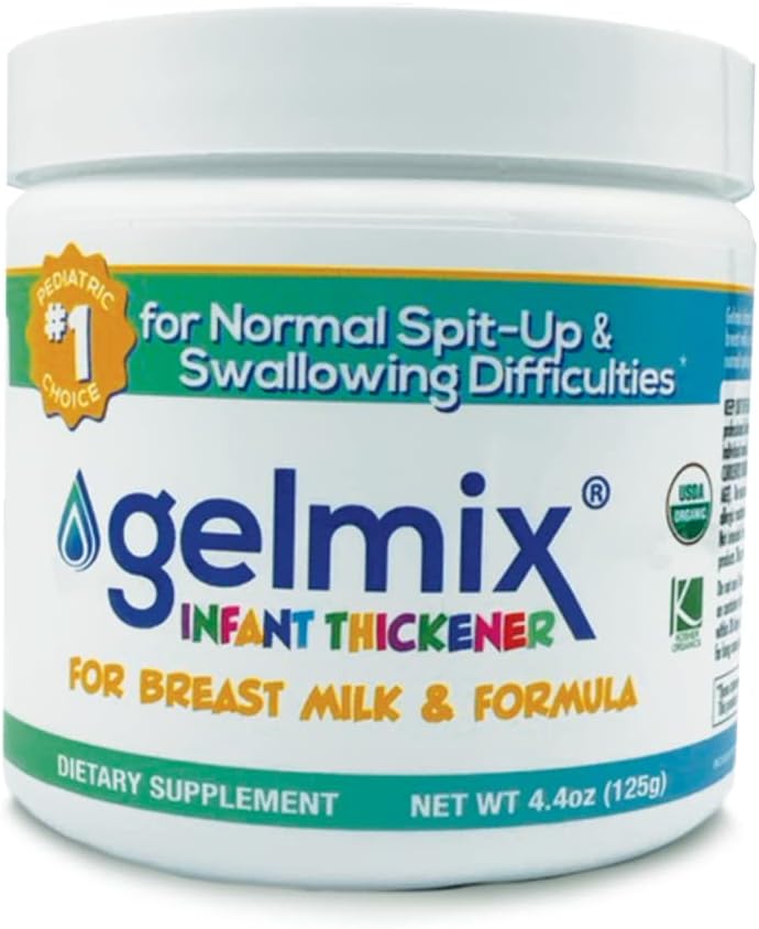 Gelmix Infant Thickener for Breast Milk & Formula, 4.4 oz Jar