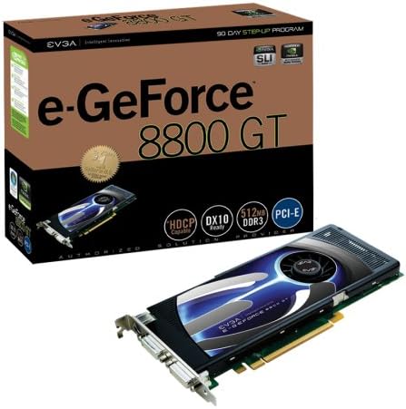 EVGA 512-P3-N802-AR e-GeForce 8800 GT 512 MB DDR3 Superclocked Edition PCI-Express Graphics Card