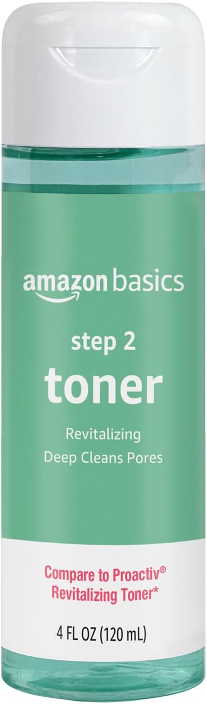 Amazon Basics 3-Step Acne Remedy System Toner, 4 Fluid Ounces, 1-Pack