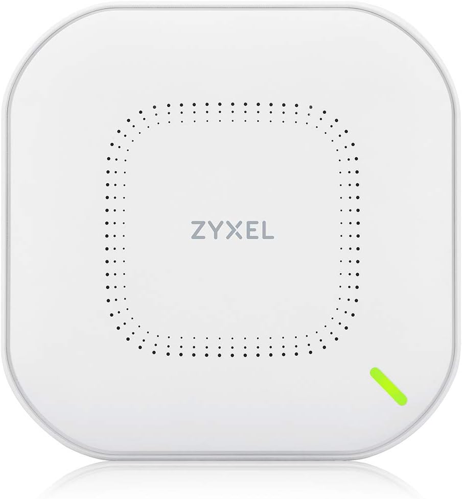 Zyxel True WiFi 6 AX3000 Multi-Gigabit Business Access Point | 2.5G Uplink & 1 GbE Passthrough | Mesh, Seamless Roaming, Captive Portal | Hybrid Cloud | POE+ Support | AC Adapter Included | NWA210AX