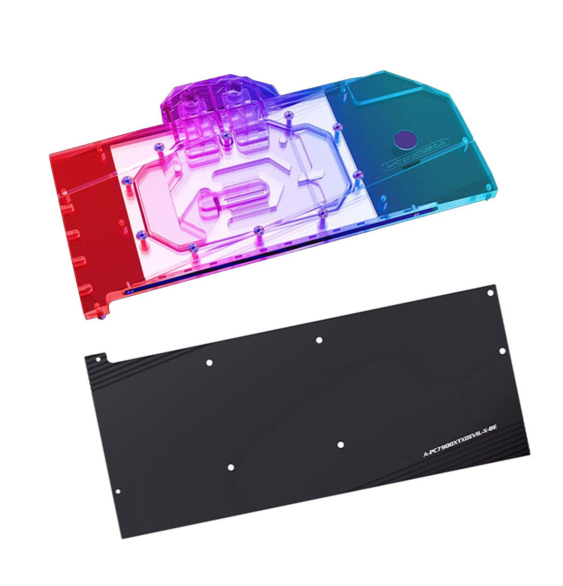 Copper GPU Water Cooling Block GPU Waterblock Graphics Card Water Cooling Block for PowerColor Red Devil RX 7900 XTX 24GB