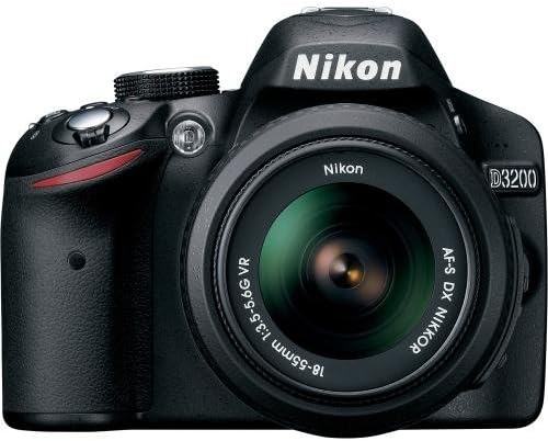 Nikon D3200 24.2 MP CMOS Digital SLR with 18-55mm f/3.5-5.6 AF-S DX NIKKOR Zoom Lens (Renewed)