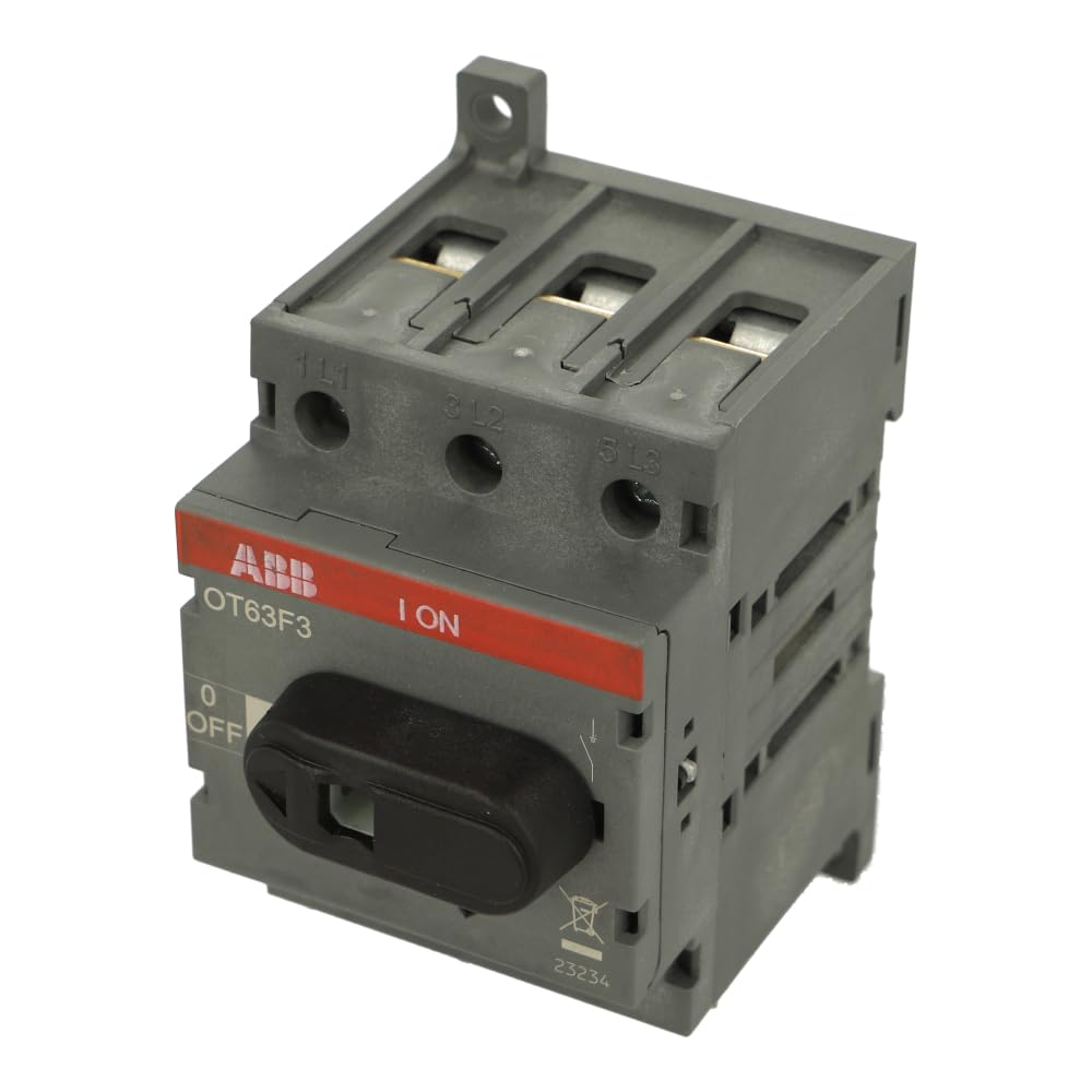 OT63F3 | 1SCA105332R1001 | ABB 3-Pole, Front Operated, Base Mounted, DIN-Rail MOUNTABLE Switch-DICONNECTOR/Non-FUSIBLE