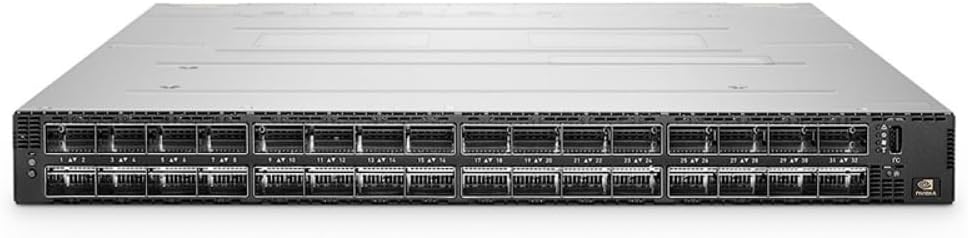 Nvidia MQM9790 Quantum 2 NDR InfiniBand Switch, 64-Ports, 400Gb/s, 32 OSFP