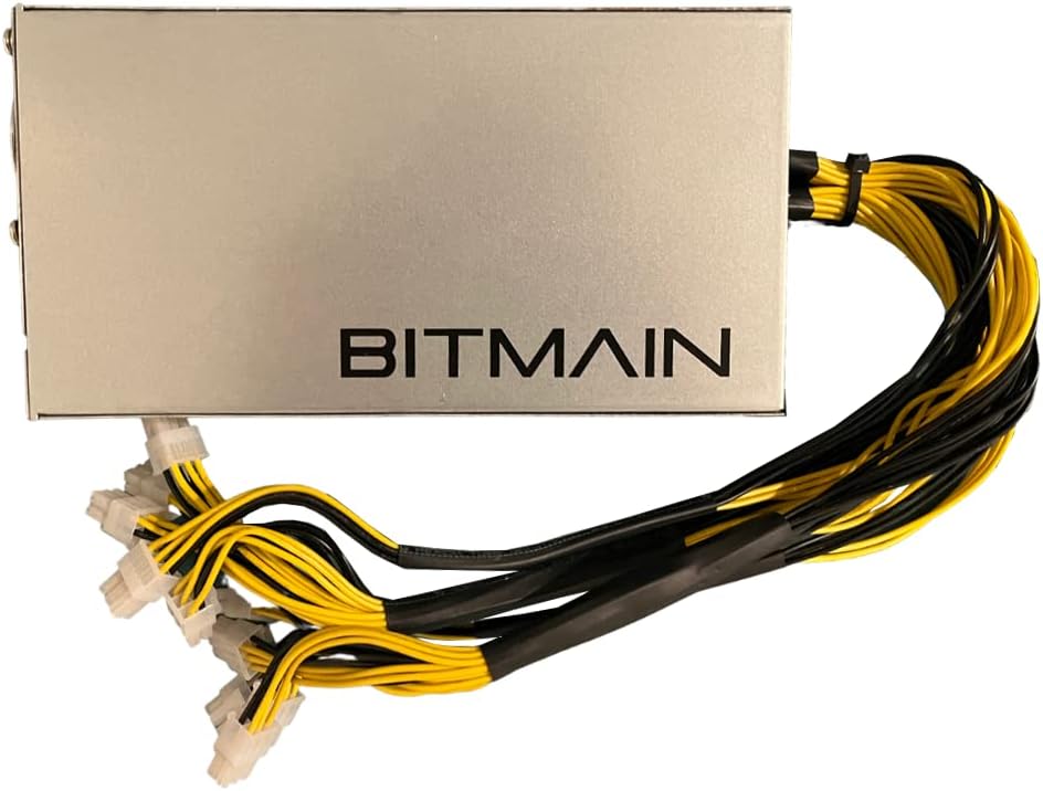 Bitmain GENUINE Antminer Power Supply APW7 PSU 1800w 110v 220v New Model for S9 or L3+ or Z9 Mini or D3 ASICs w/ 10 Connectors