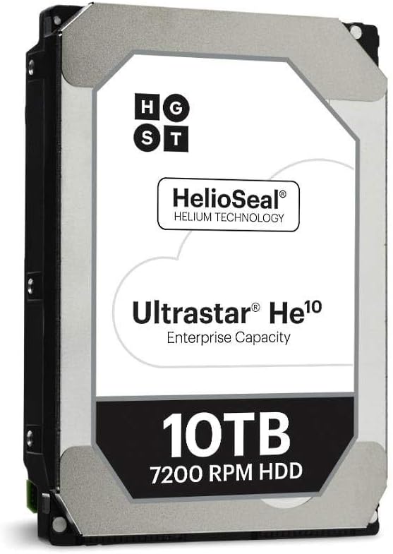 HGST Ultrastar He10 10TB SATA 6Gb/s 7200 RPM 256MB Cache 3.5-Inch Enterprise Hard Drive (HUH721010ALE604) (Renewed)