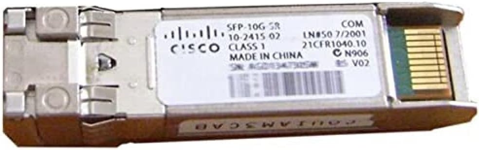 Cisco 10GBASE-SR S-Class SFP Module for 10 Gigabit Ethernet Deployments, Hot Swappable, 5-Year Standard Warranty (SFP-10G-SR-S=)