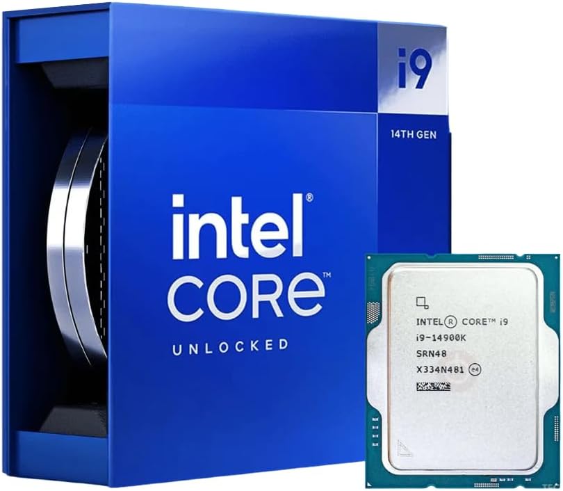 New Intel 14th Gen Raptor Lake Core i9-14900K CPU 6.0GHz Boost Speed Best Gaming CPU OC for Z790 MB RTX 4090 Card BX8071514900K + Best Notebook Stylus Pen Light