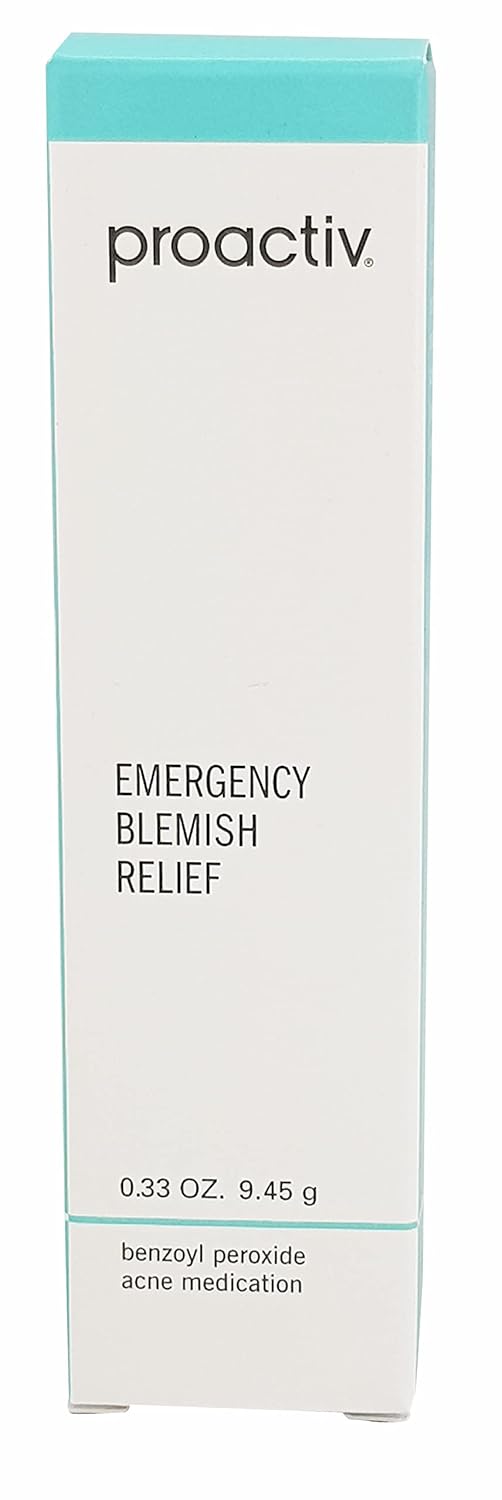 Proactiv Emergency Blemish Relief – Benzoyl Peroxide Gel – Acne Spot Treatment for Face and Body, .33 Oz