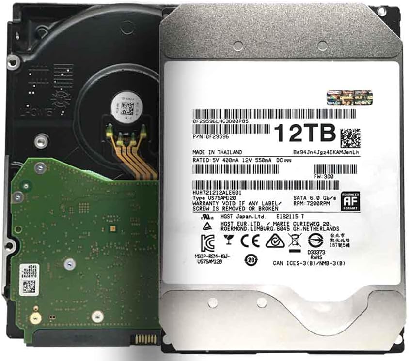 MDD – HC520 HUH721212ALE601 12TB 7200RPM 128MB Cache SATA 6.0Gb/s 3.5inch Enterprise Hard Drive – 5 Year Warranty (Renewed)