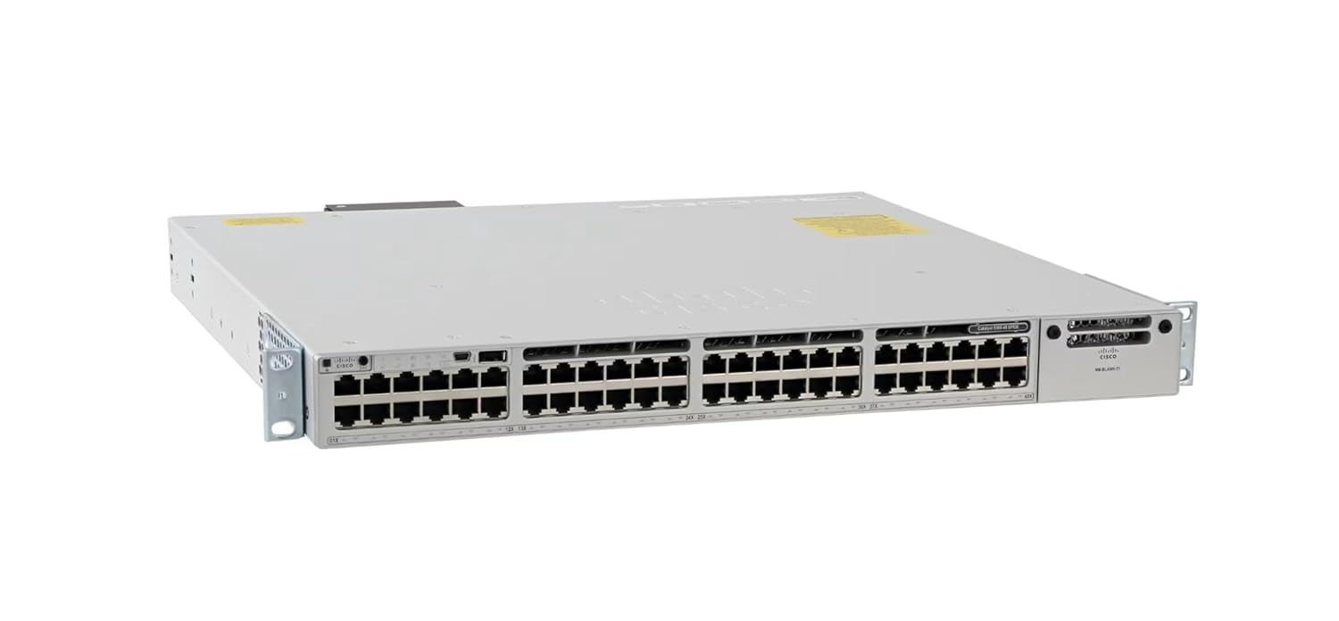 Cisco C9300-48U-A 48-Port Gig UPoE Network Advantage Switch /w Dual PSU (Renewed)