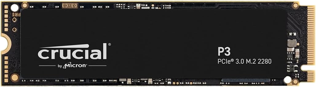 Crucial P3 1TB PCIe Gen3 3D NAND NVMe M.2 SSD, up to 3500MB/s – CT1000P3SSD8