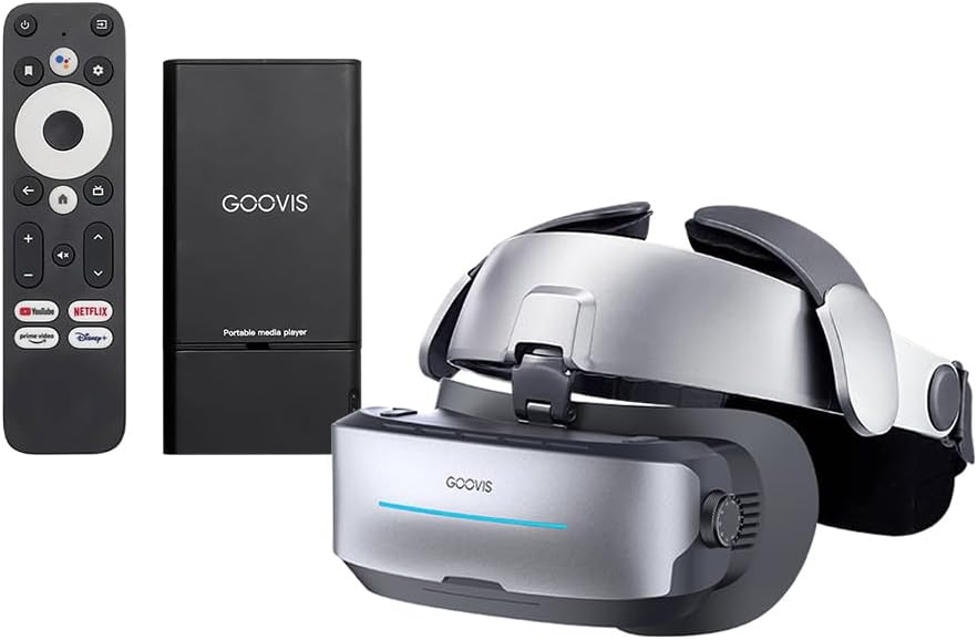 GOOVIS G3Max 5K OLED 3D Cinematic Head Mounted Display with Controller,Giant Screen, Personal Theater Goggles, Compatible with iPhone 15/SteamDeck/Mac/PC/Android/Blue ray,Streaming Online Movies