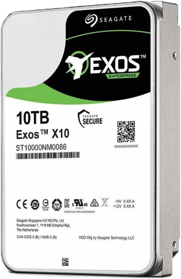 Seagate Exos X10 Enterprise Hard Drive ST10000NM0096 10 TB – SAS 12Gb/s