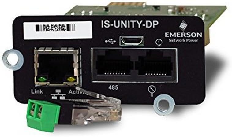 Vertiv Liebert IntelliSlot Unity-DP – Network Card |Remote Monitoring Adapter | Dual Protocol (IS-UNITY-DP)