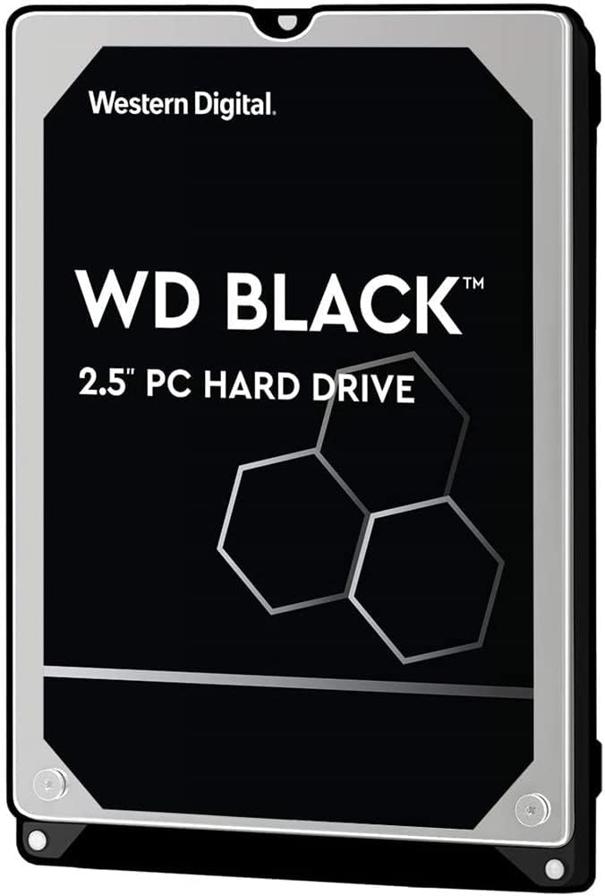 Western Digital 1TB WD Black Performance Mobile Hard Drive – 7200 RPM Class, SATA 6 Gb/s, 64 MB Cache, 2.5″ – WD10SPSX, Mechanical Hard Disk