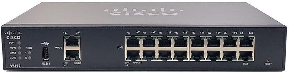 Cisco RV345 Dual WAN Security Router (Renewed)