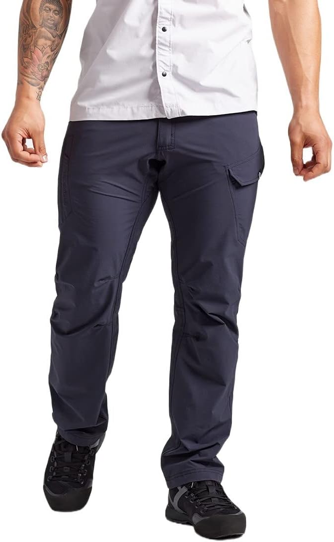 TRUEWERK Men’s Work Pants – T1 WerkPants Relaxed Fit, Lightweight, Moisture Wicking, Tactical Cargo Pants with 4-Way Stretch