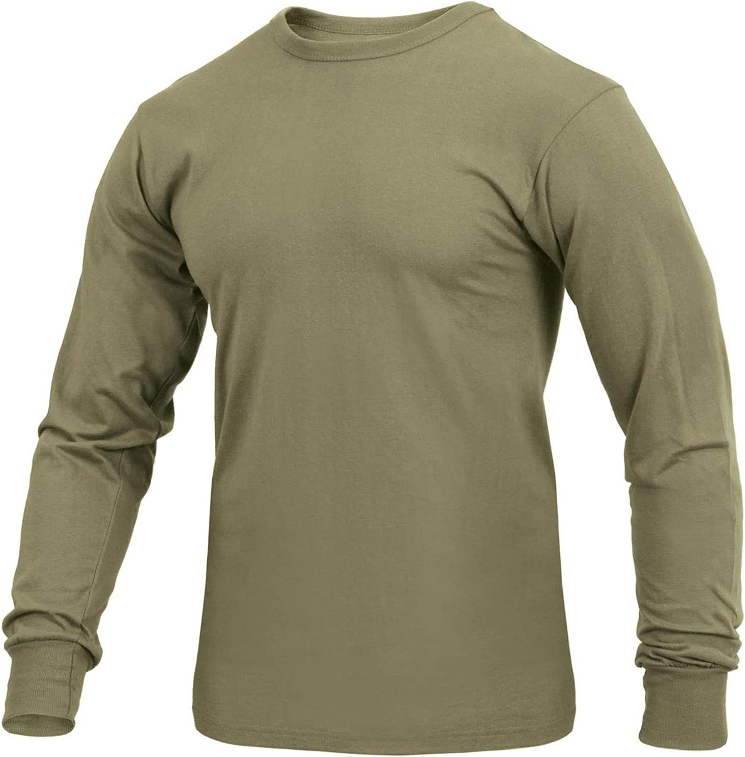 Rothco Long Sleeve Solid T-Shirt – Comfortable Crewneck Tee for Outdoor Adventure