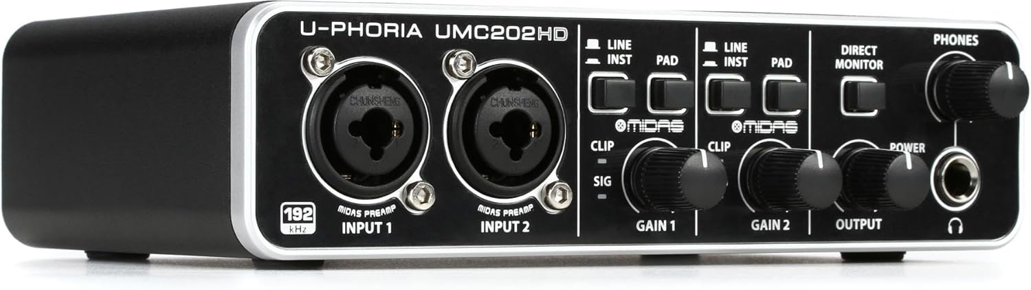 Behringer U-Phoria UMC202HD USB Audio Interface