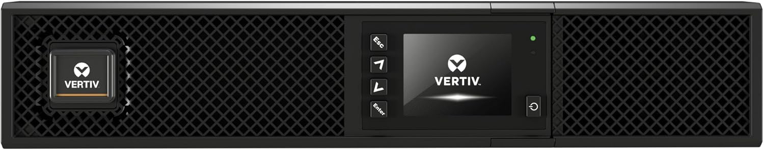 Vertiv Liebert GXT5 UPS with SNMP/Webcard – 2000VA 1800W 120V, Online Double Conversion 2U Rack/Tower, Energy Star Certified, Lead Acid, Sine Wave, Battery Backup, 0.9 Power Factor(GXT5-2000LVRT2UXLN)