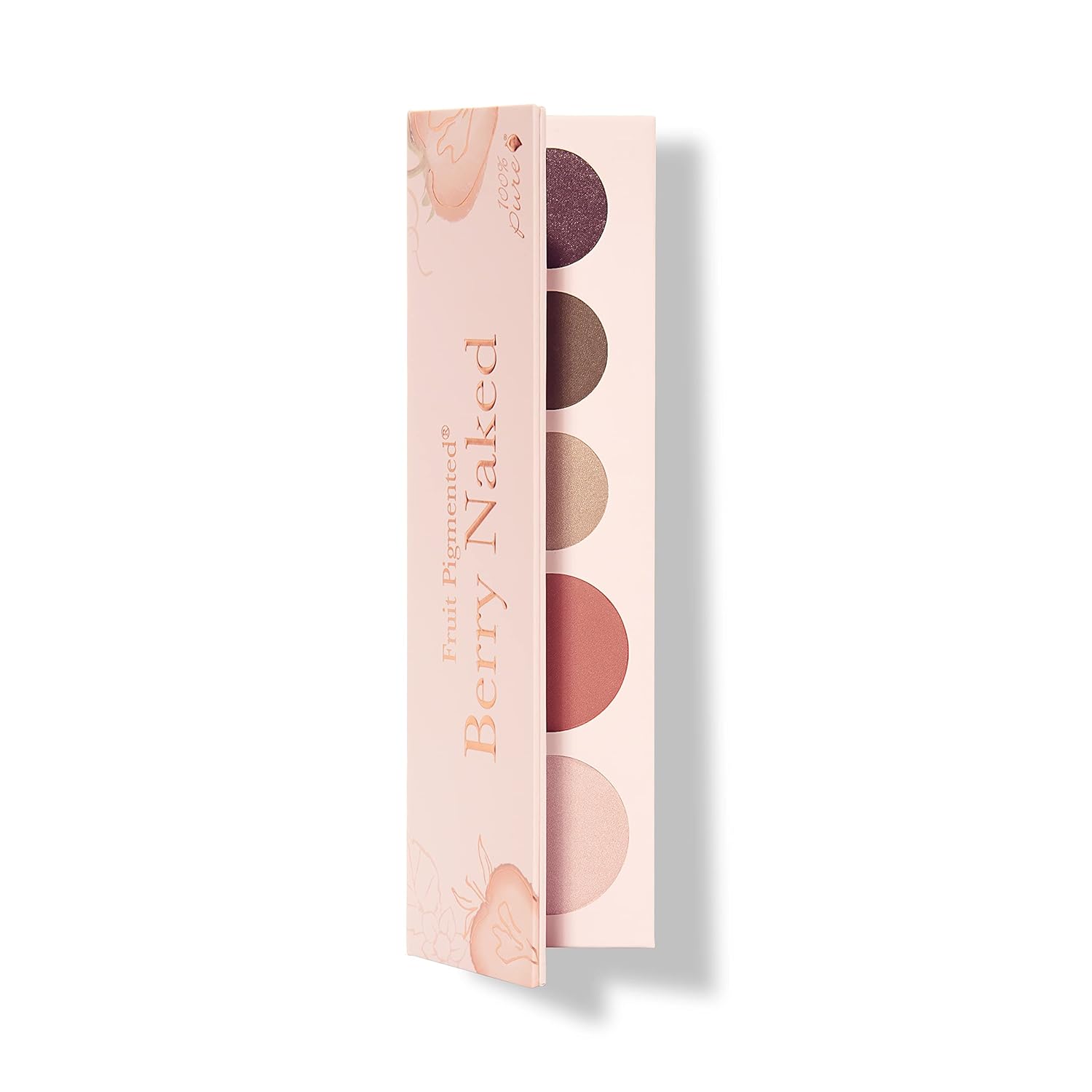 100% PURE Pretty Naked II Makeup Palette All in One Compact 3 Eyeshadow, Blush, Face Highlighter, Fruit Pigmented Natural Nude, Rose, Smokey Neutral for All Skin Types – Vegan (Nude to Smokey Tones)