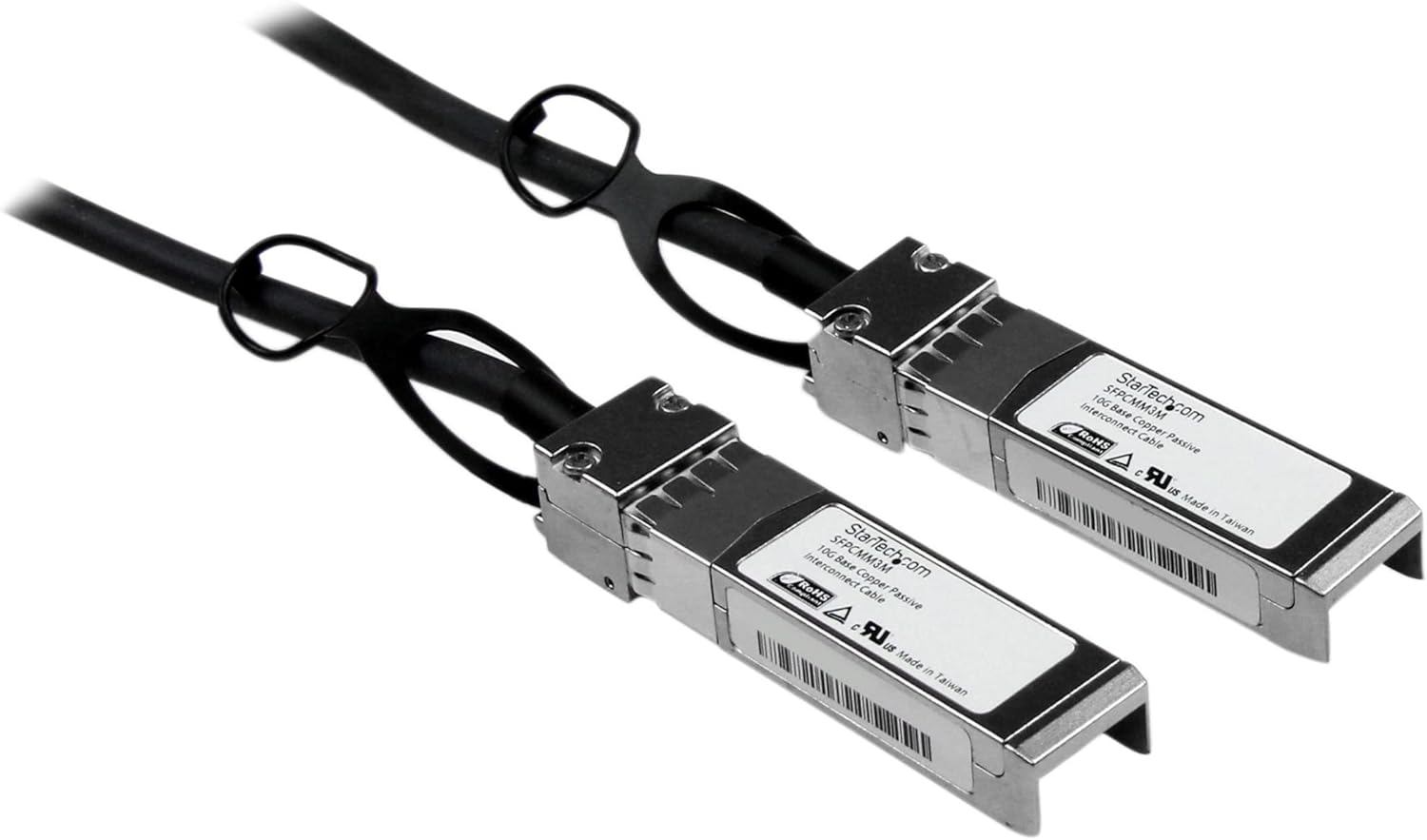 StarTech.com Cisco SFP-H10GB-CU3M Compatible 3m 10G SFP+ to SFP+ Direct Attach Cable Twinax – 10GbE SFP+ Copper DAC 10 Gbps Low Power Passive Transceiver Module DAC Firepower ASR920 (SFPCMM3M)