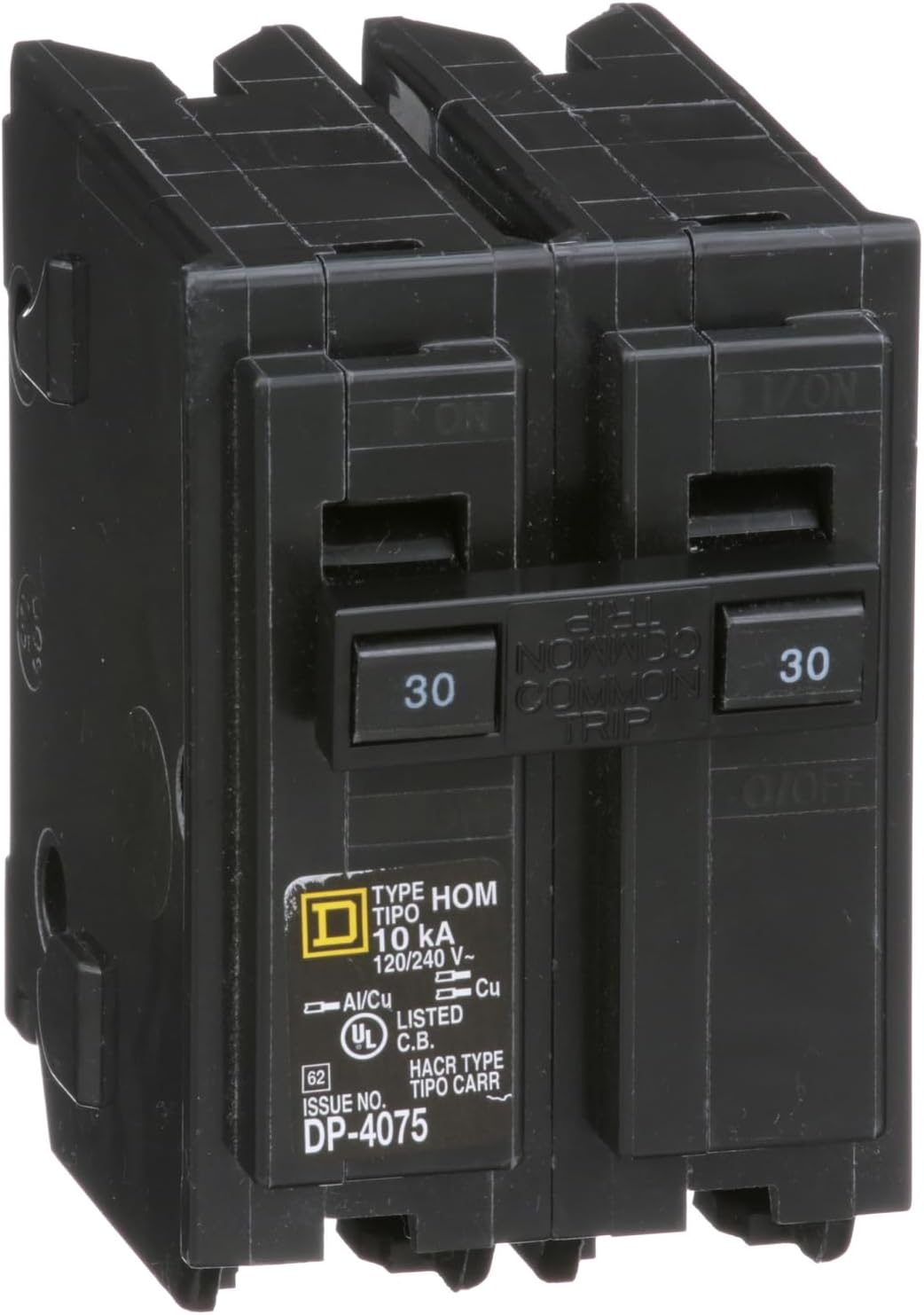 Square D HomeLine 30 amps Surge 2-Pole Circuit Breaker