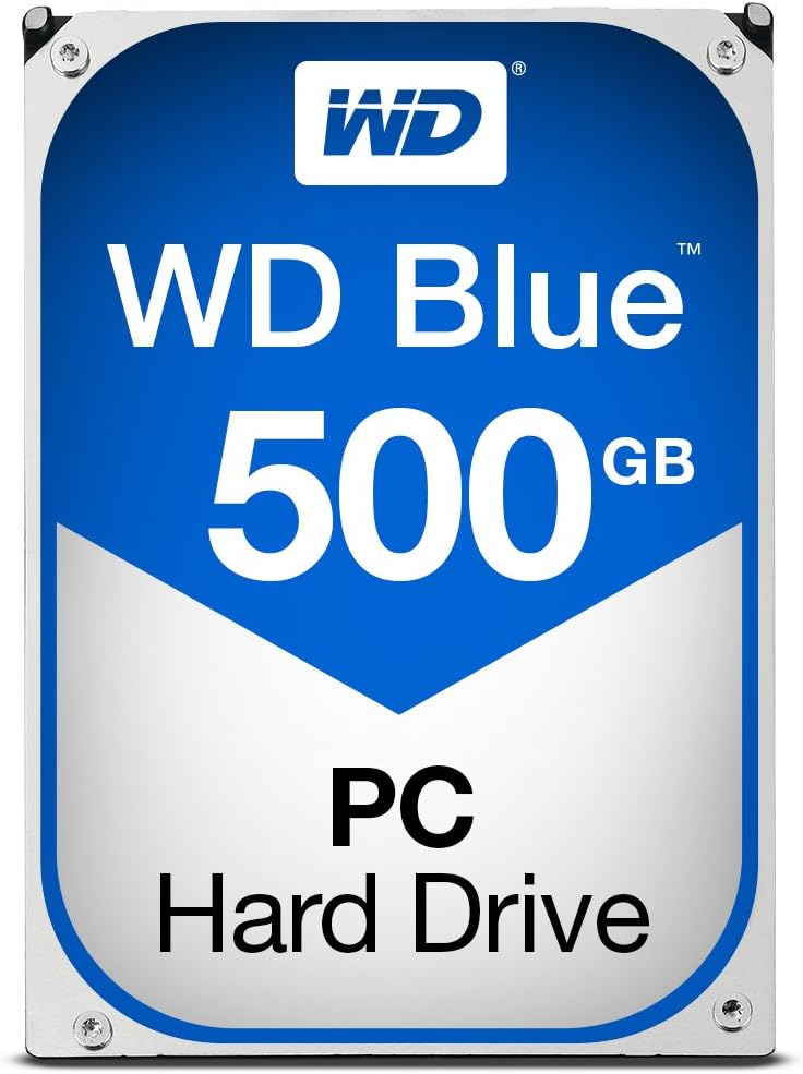 WD Blue 500GB Desktop Hard Disk Drive – 7200 RPM Class SATA 6Gb/s 32MB Cache 3.5 Inch – WD5000AZLX