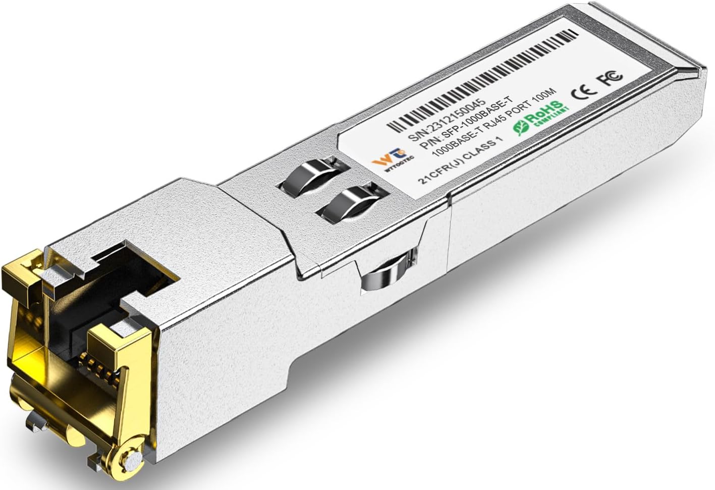 1000BASE-T SFP Transceiver, 1.25G SFP to RJ45, Copper SFP to Ethernet Module for Cisco SFP-GE-T, Meraki, Fortinet, Ubiquiti UniFi UF-RJ45-1G, D-Link, Supermicro, Netgear, TP-Link and More