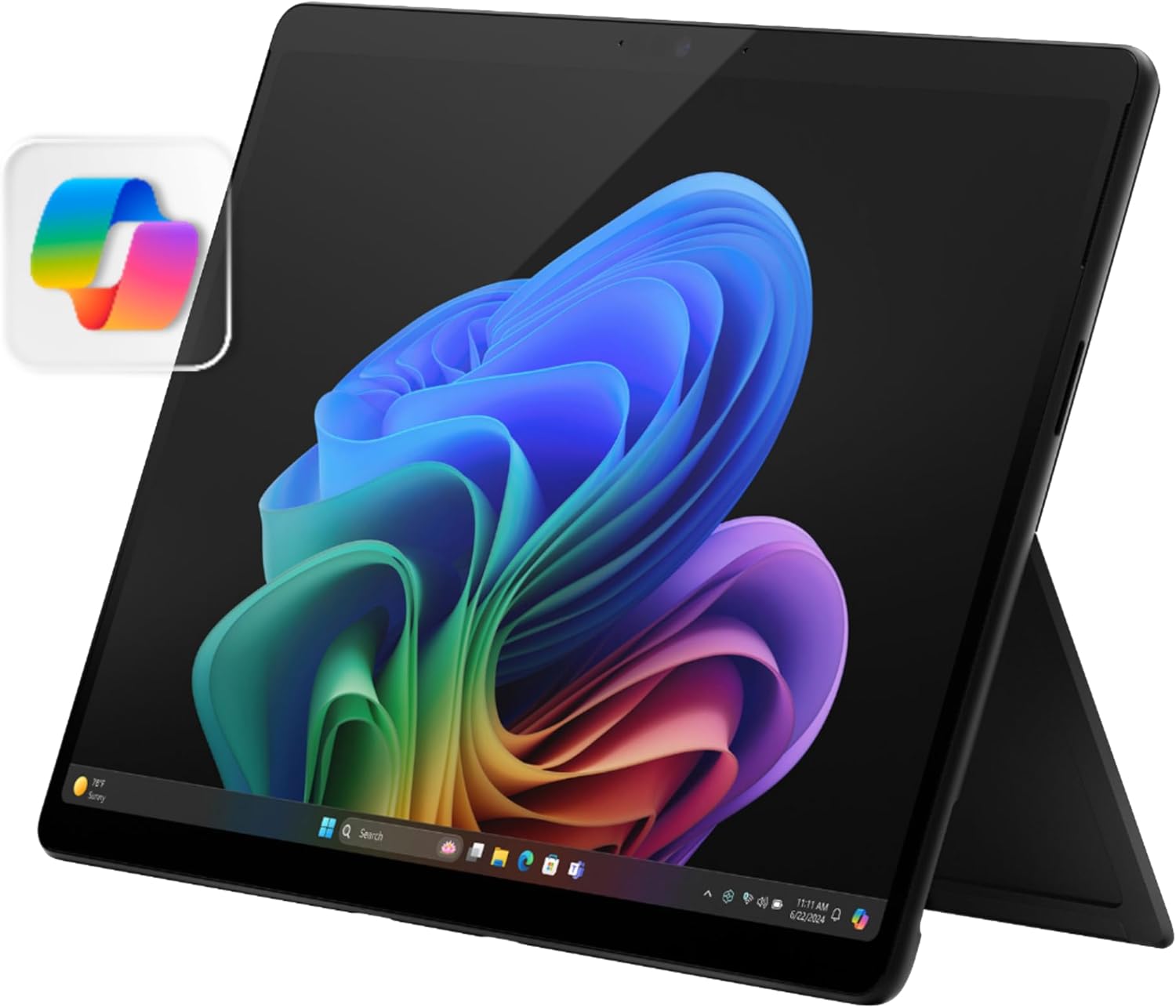 Microsoft Surface Pro 2-in-1 Laptop/Tablet (2024), Windows 11 Copilot+ PC, 13″ Touchscreen OLED Display, Snapdragon X Elite (12 Core), 16GB RAM, 1TB Storage, Black