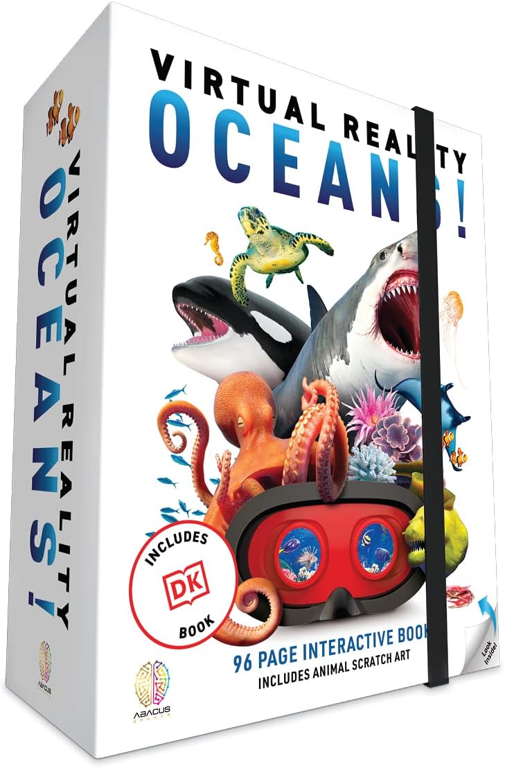 Virtual Reality Oceans! Gift Box – Illustrated Interactive VR Book and STEM Learning Activity Set – for Ages 8 and Up