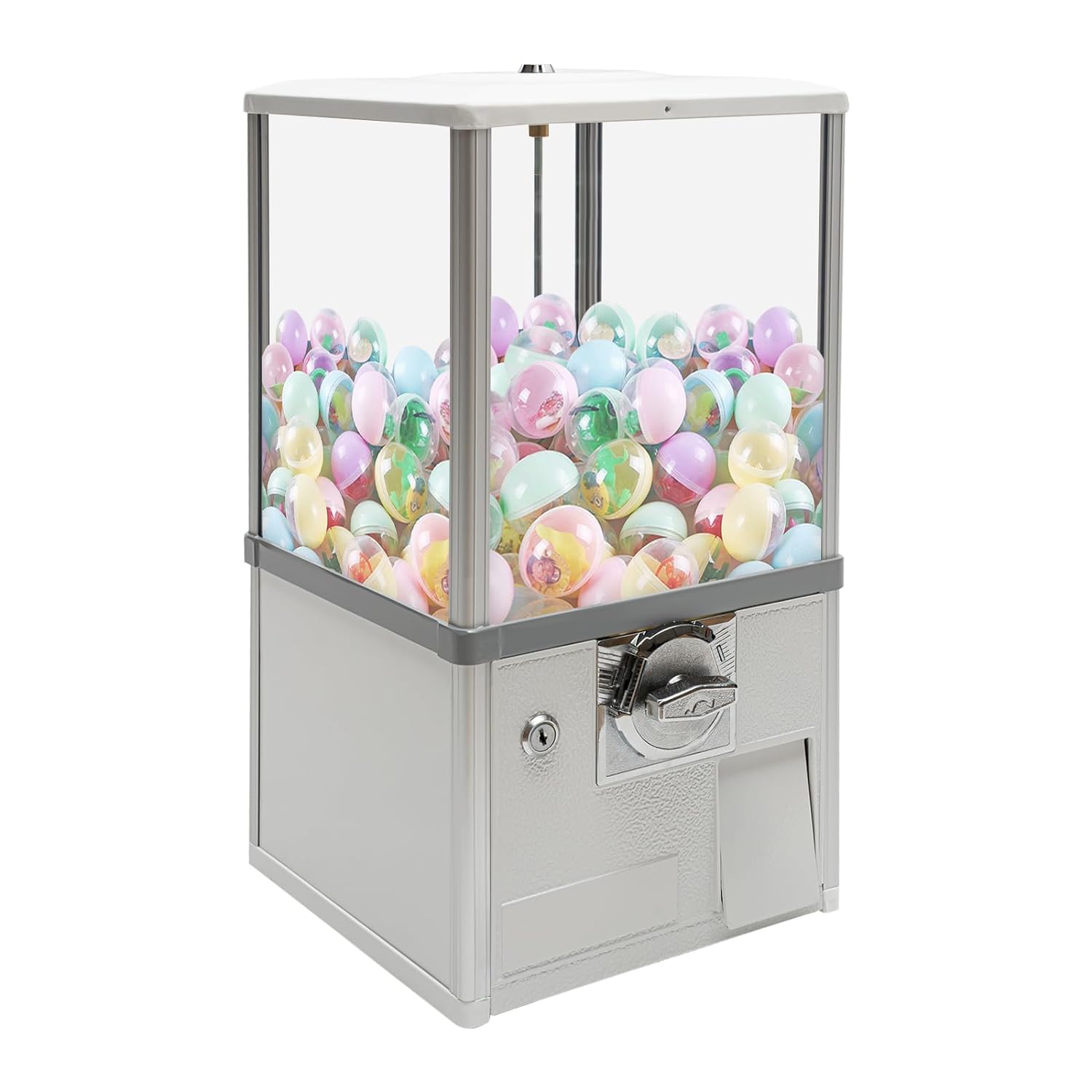 Store Bulk Vending Machine, 1.77-1.97 Inch 3-5.5 Cm Spherical Capsule Candy Dispenser Retro Style Everyone Can Enjoy This Toy Regardless of Age for Game Stores, Retail Stores, Gadget Featuring