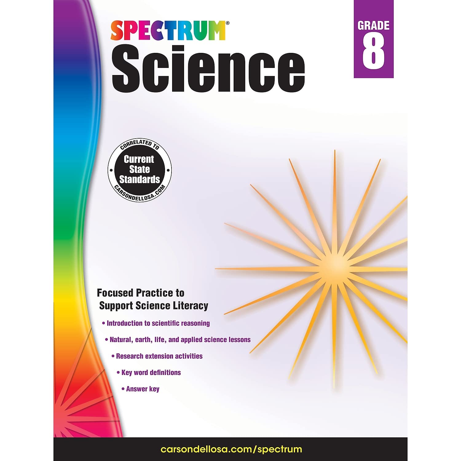 Spectrum 8th Grade Science Workbooks, Ages 13 to 14, Grade 8 Science, Natural, Earth, and Life Science, 8th Grade Science Book with Research Activities – 176 Pages (Volume 60)