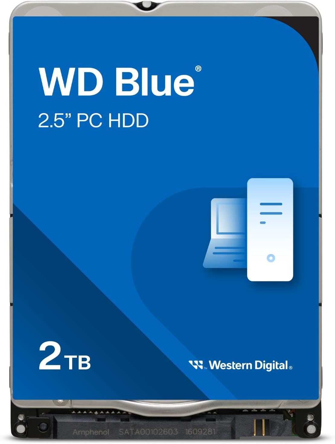 Western Digital 2TB WD Blue Mobile Hard Drive HDD – 5400 RPM, SATA 6 Gb/s, 128 MB Cache, 2.5″ – WD20SPZX