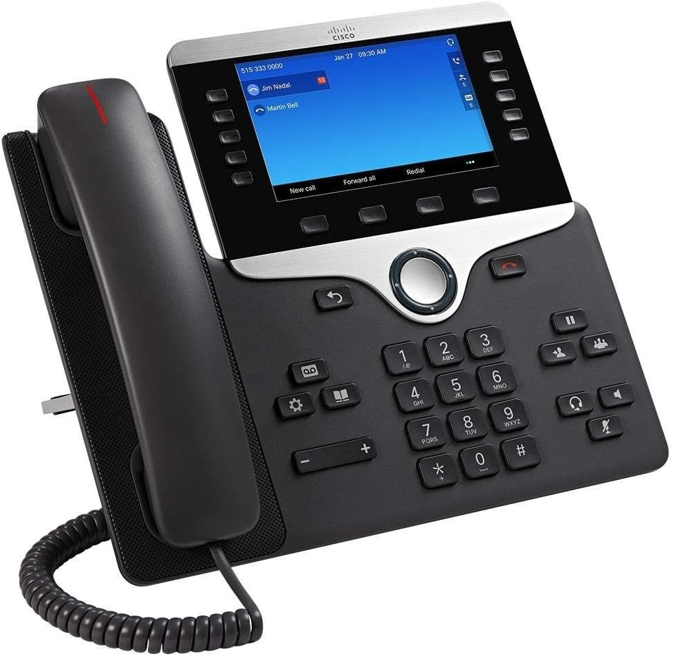 CISCO 8841 VoIP Phone (Renewed) (Power Supply Not Included)