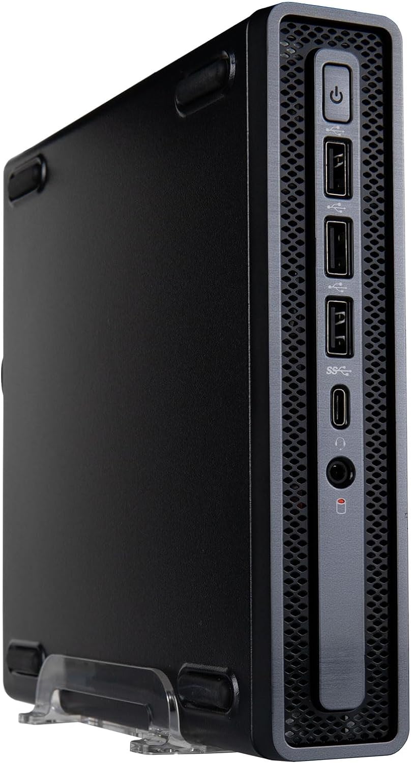 Empowered PC Envision M1 Mini Desktop (Intel 24-Core i9-14900, 32GB RAM, 1TB NVME SSD, ASUS H610T mobo, WiFi 6, Windows 11 Pro, Type-C, HDMI & DP, VESA Mount – Small 1L Micro Workstation Computer