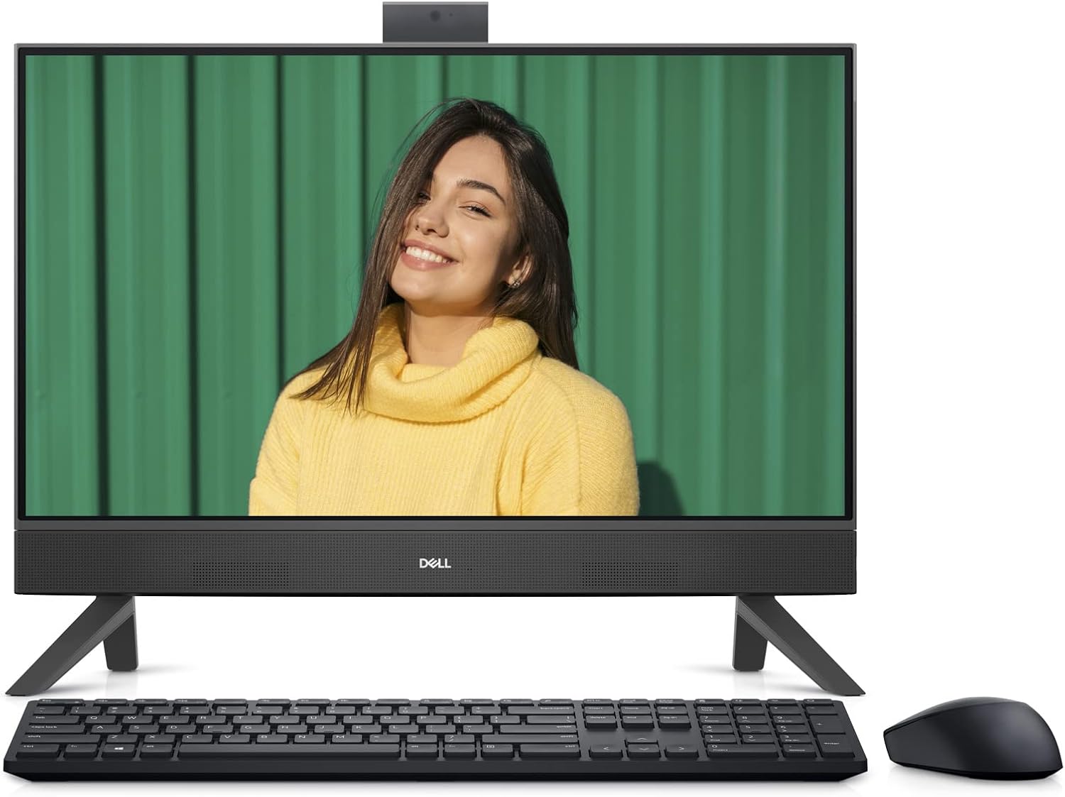 Dell Inspiron 5415 All in One Desktop – 23.8-inch FHD (1920×1080) Display, AMD Ryzen 3-7330U, 8GB DDR4 RAM, 512GB SSD, AMD Radeon Graphics, Windows 11 Home, Onsite Service – Black