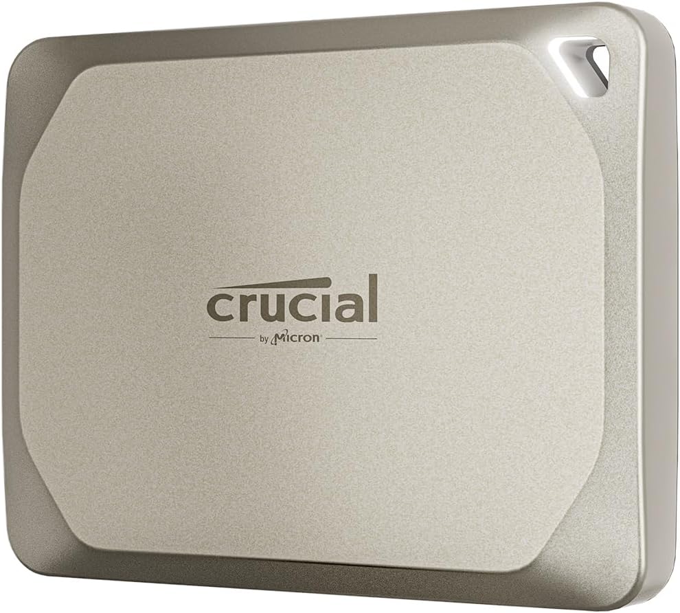 Crucial X9 Pro for Mac 2TB Portable SSD – Up to 1050MB/s Read and Write – Mac Ready, with Mylio Photos+ Offer – USB 3.2 External Solid State Drive – CT2000X9PROMACSSD9B02