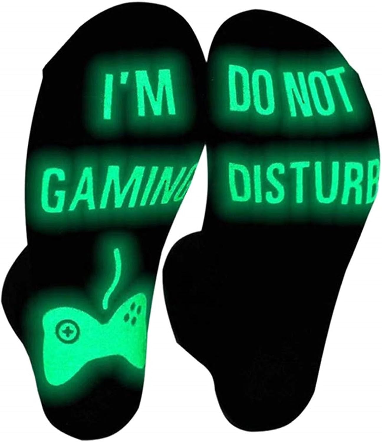 Gaming Sock, Do Not Disturb I’m Gaming,Gaming Socks for Teen Boys Gamer with Glowing, Novelty Socks for Men Dad Father Women