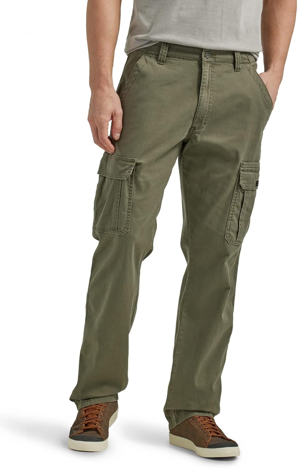 Wrangler Authentics Men’s Relaxed Fit Stretch Cargo Pant