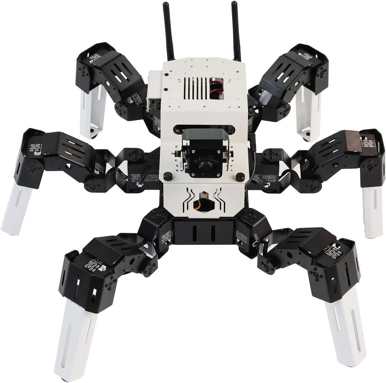 Yahboom Programmable DIY AI Hexapod Robotic MUTO S2 for NVIDIA Jetson Nano 18DOF Spider Robots ROS Electronics Projects (MUTO S2 with Jetson Nano)