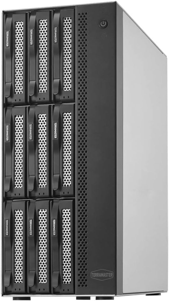 TERRAMASTER T9-423 9Bay NAS Storage – High Performance NAS for SMB with N5095 QuadCore CPU 8GB DDR4 Memory, 2.5GbE Port x 2, Network Storage Server, Diskless