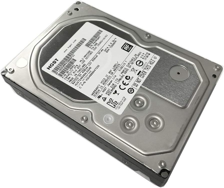 HITACHI 0F14683 Ultrastar A7K4000 4TB 7200 RPM 64MB cache SATA 6.0Gb/s 3.5 internal hard drive (Bare Drive) (Renewed)