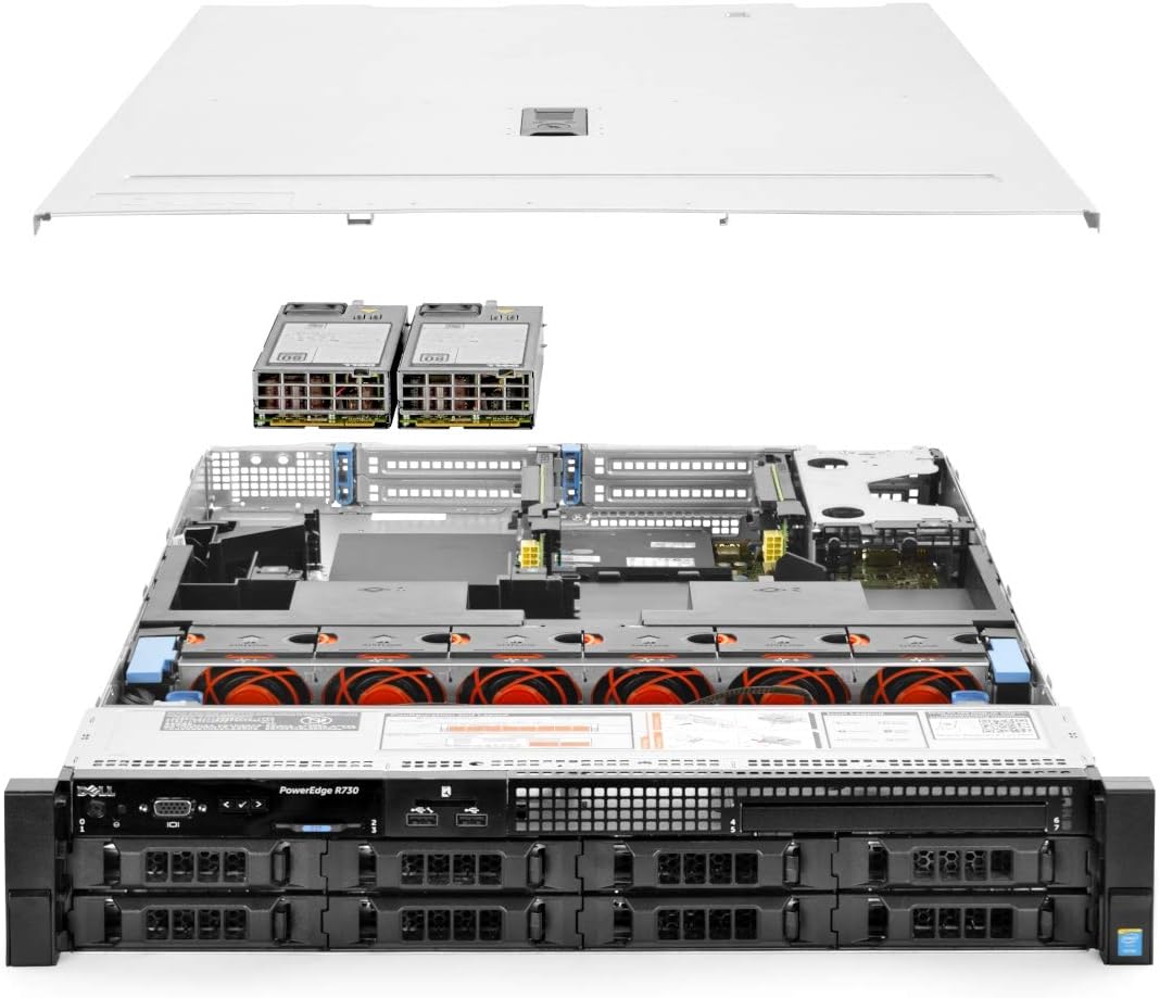 Dell PowerEdge R730 Server 2X E5-2680v4 2.40Ghz 28-Core 128GB 8X 4TB 12G H730P (Renewed)