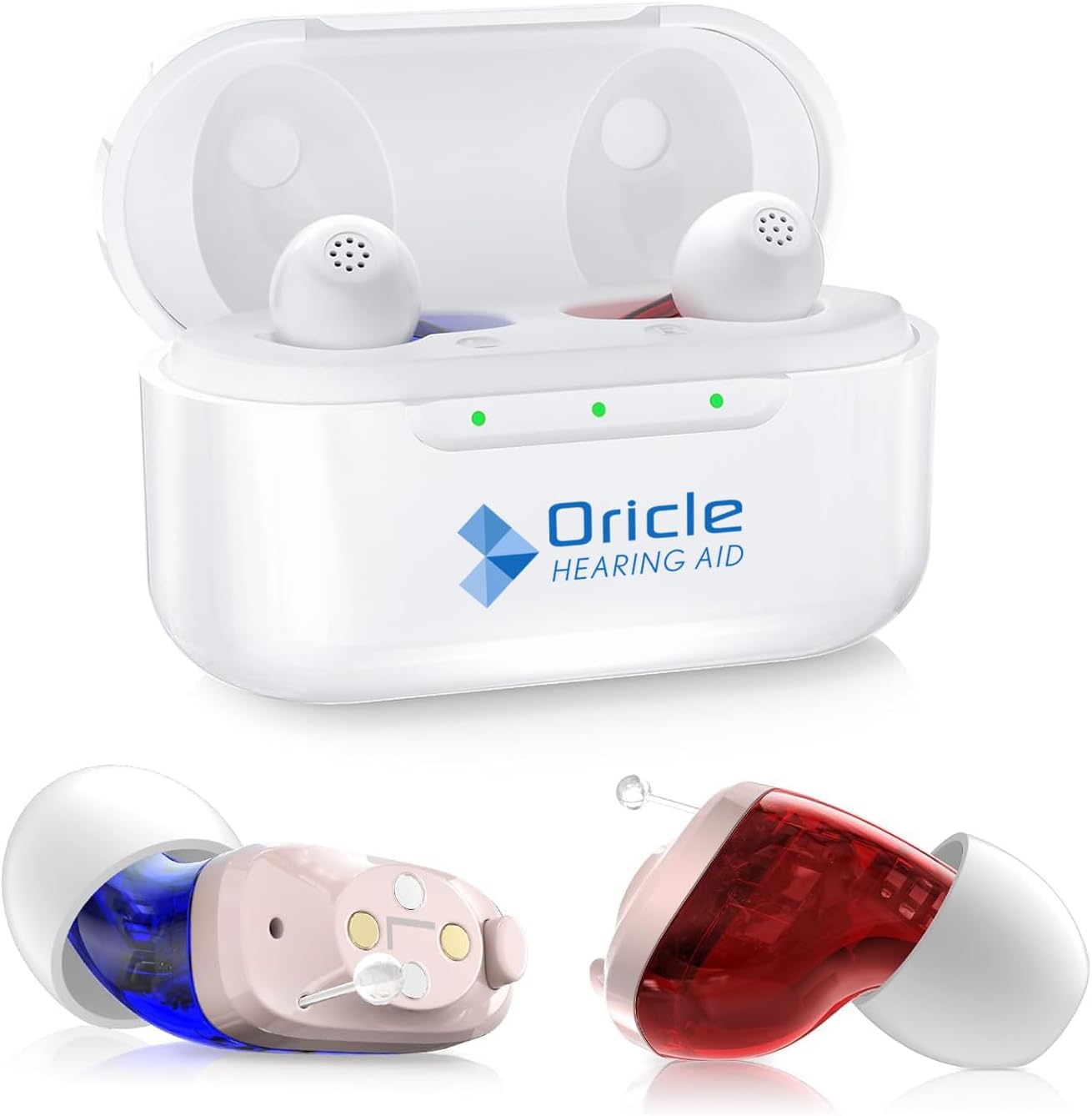 Oracle Pro Hearing Aids for Seniors – Oricle 16 Channel Hearing Aids with Noise Cancellation & Improved Sound Processing – OTC CIC Hearing Aids for Hearing Loss in Adults