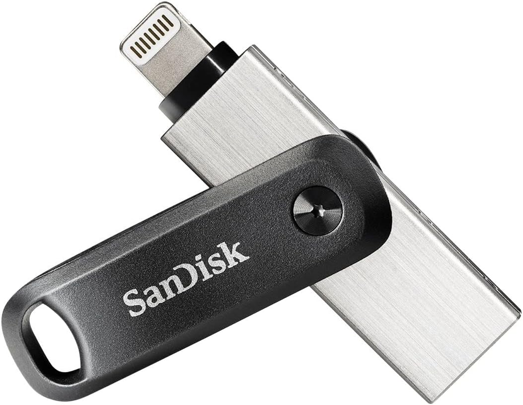 SanDisk 256GB iXpand Flash Drive Go for iPhone and iPad – SDIX60N-256G-GN6NE, Black